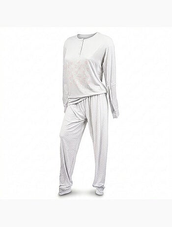 Pijama largo mujer OZABI manga larga