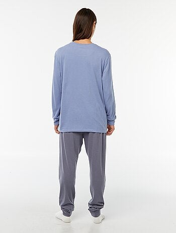 Pijama largo pantalón + camiseta - 2 piezas