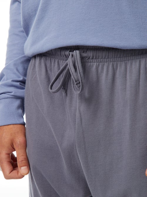 Pijama largo pantalón + camiseta - 2 piezas - Kiabi