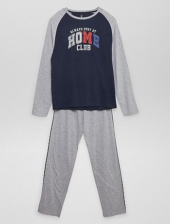 Pijama largo pantalón + camiseta  - 2 piezas