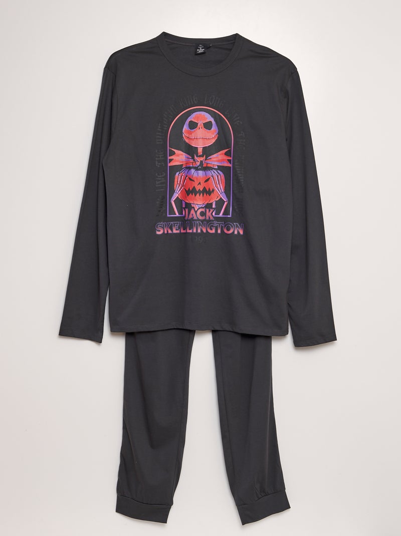 Pijama largo 'Pesadilla antes de Navidad' 'Disney' - Halloween NEGRO - Kiabi