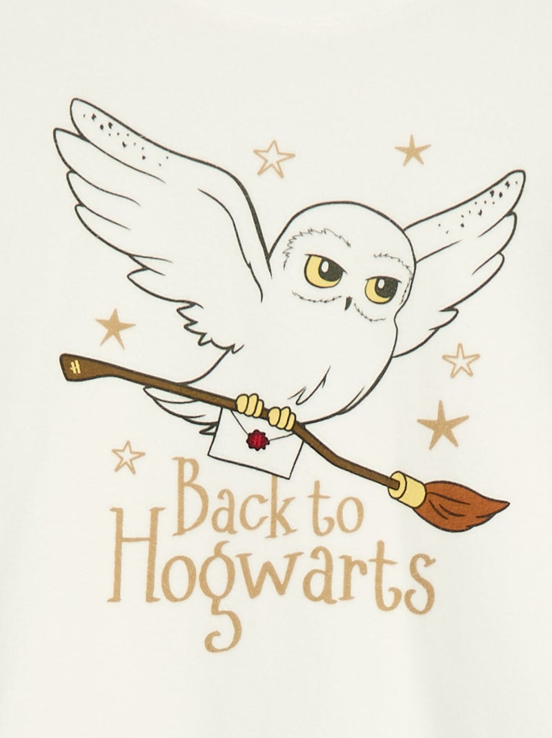 Pijama largo polar 'Harry Potter' - 2 piezas Blanco - Kiabi