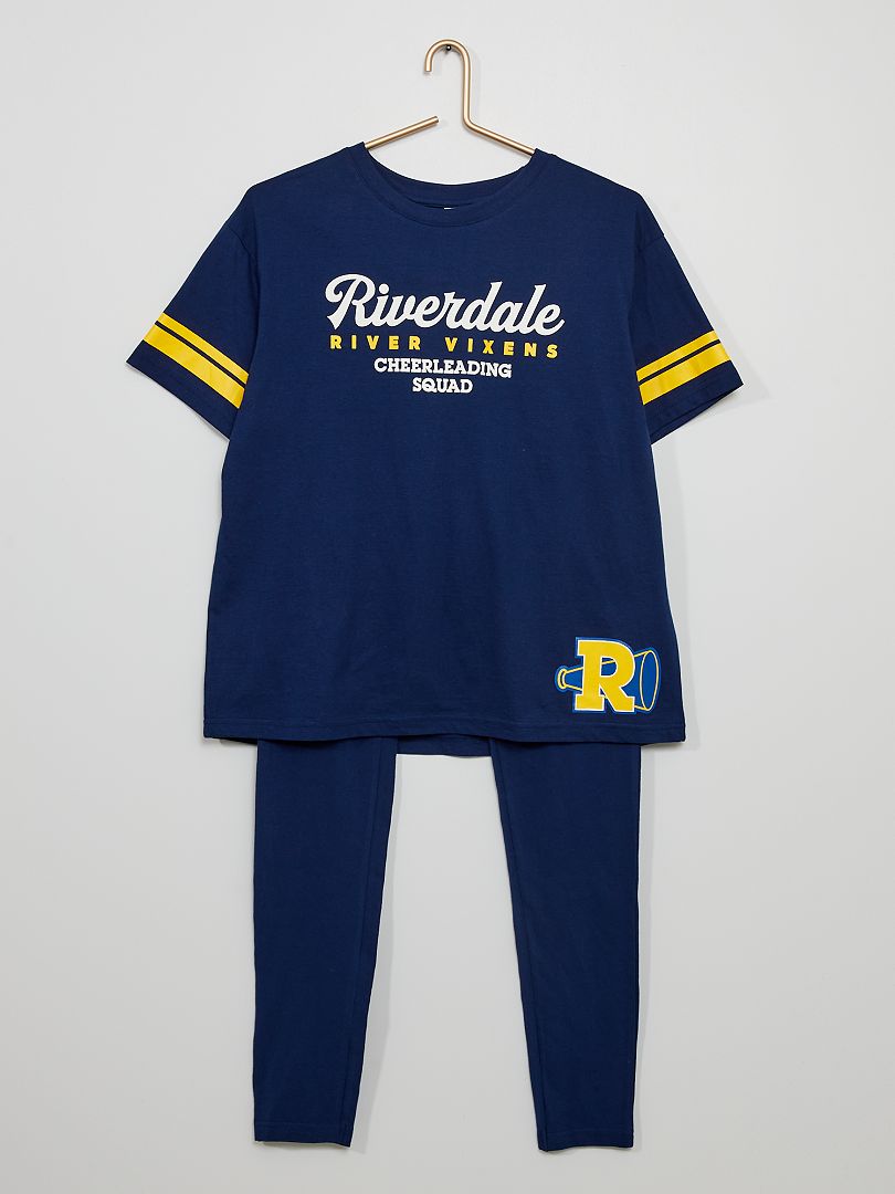 Pijama largo 'Riverdale' azul marino - Kiabi