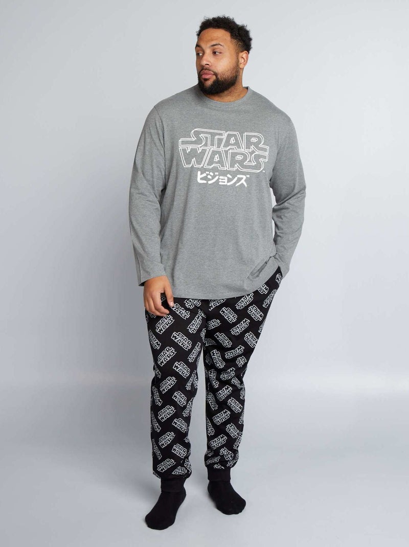 Pijama largo 'Star Wars' camiseta + pantalón - 2 piezas GRIS - Kiabi