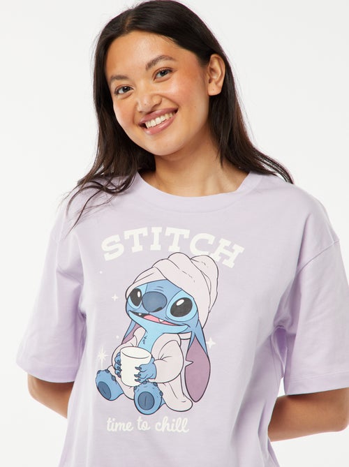 Pijama largo 'Stitch' - 2 piezas - Kiabi