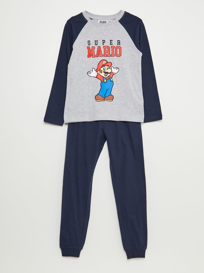 Pijama largo 'Super Mario' 'Nintendo' - 2 piezas AZUL - Kiabi