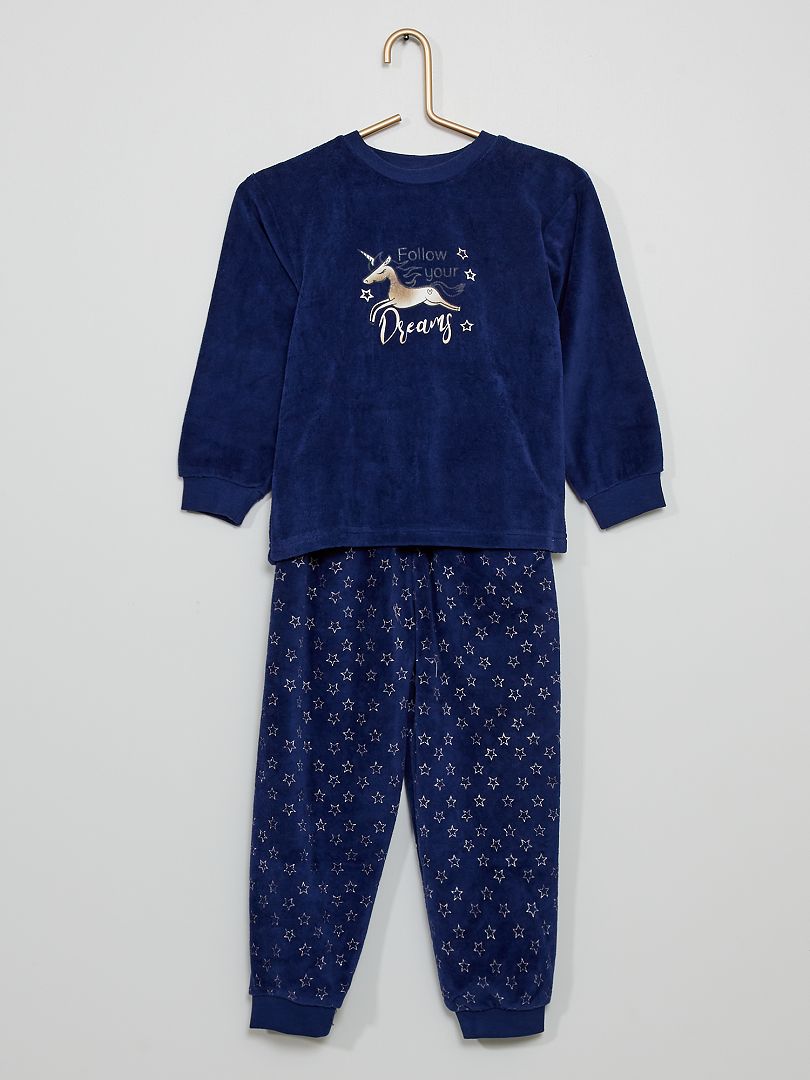 vertical más carbohidrato Pijama largo 'unicornio' - azul marino - Kiabi - 12.00€