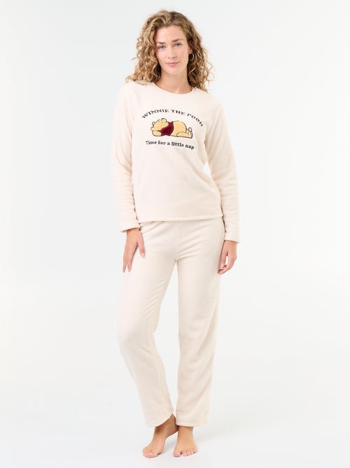 Pijama largo 'Winnie' de 'Disney' de forro polar - 2 piezas - Kiabi Pijama largo 'Winnie' de 'Disney' de forro polar - 2 piezas - Kiabi