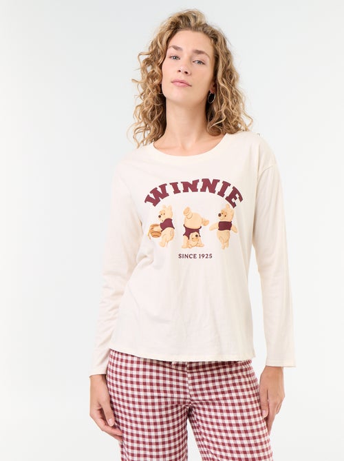 Pijama largo 'Winnie' 'Disney' - 2 piezas - Kiabi Pijama largo 'Winnie' 'Disney' - 2 piezas - Kiabi