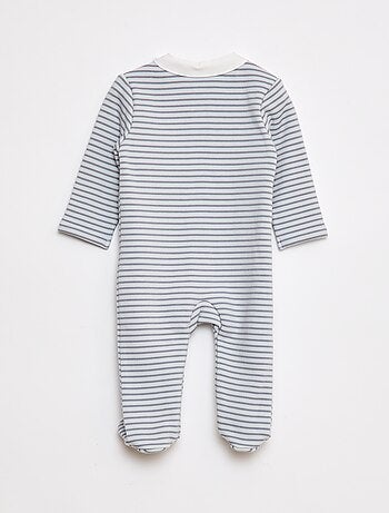 Pijama largo y abrigado con cuello bebé