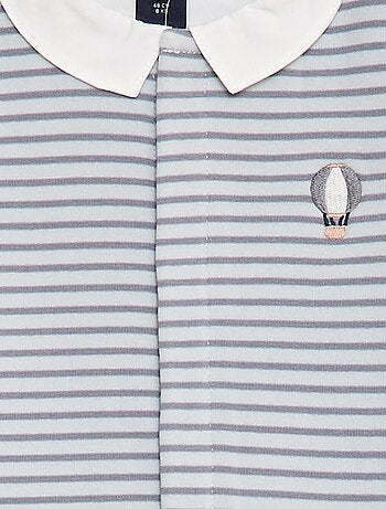 Pijama largo y abrigado con cuello bebé