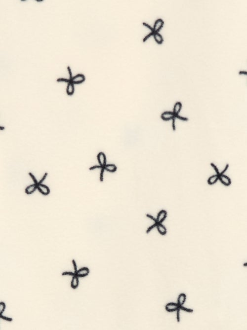 Pijama largo y cálido con estampado - Kiabi