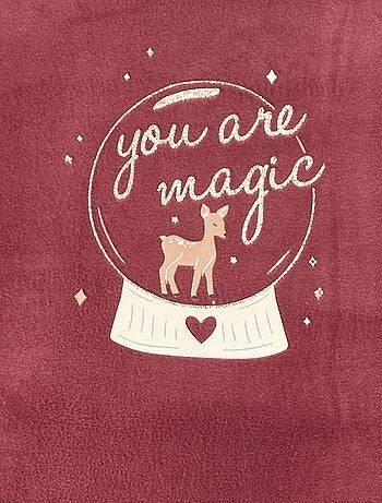 Pijama largo y cálido con estampado