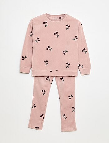 Pijama largo y cálido con estampado