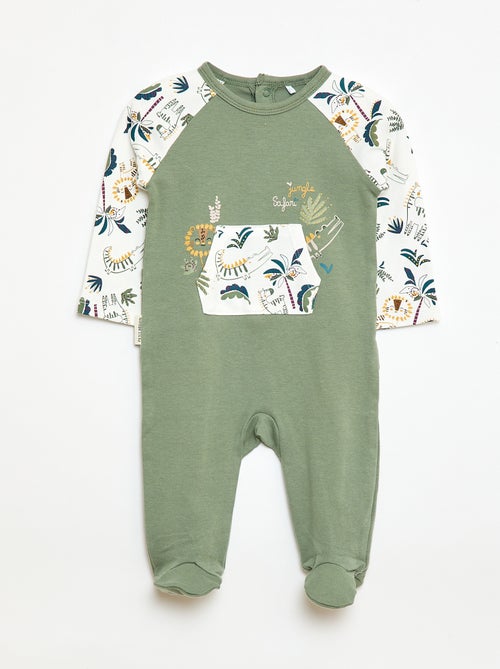 Pijama ligero con bolsillo canguro - Kiabi