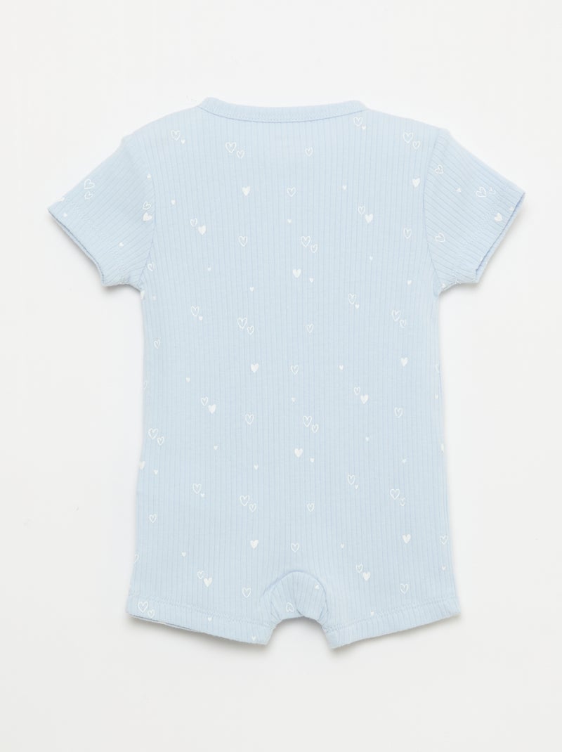 Pijama ligero con cremallera Azul - Kiabi