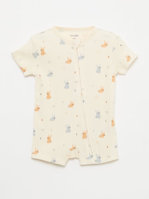 Pijama ligero con cremallera - Kiabi Pijama ligero con cremallera - Kiabi