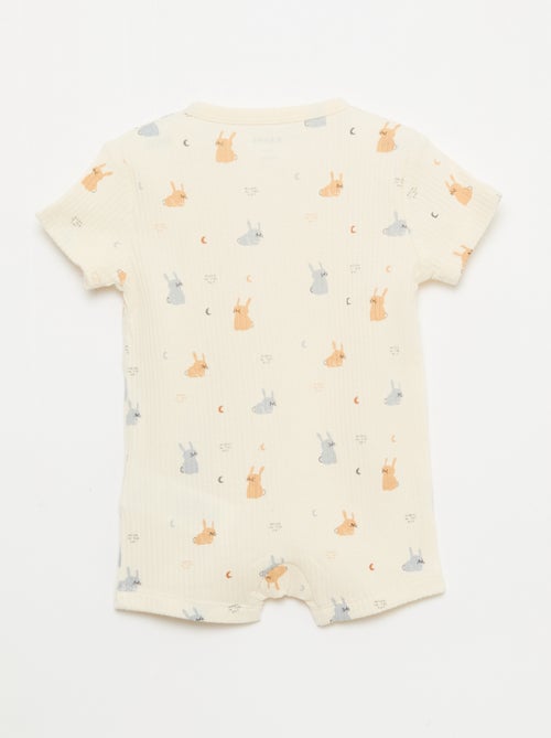 Pijama ligero con cremallera - Kiabi Pijama ligero con cremallera - Kiabi