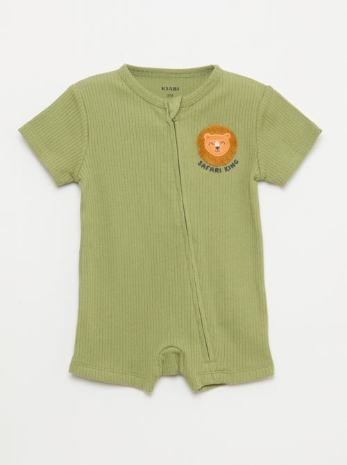 Pijama ligero con cremallera - Kiabi Pijama ligero con cremallera - Kiabi