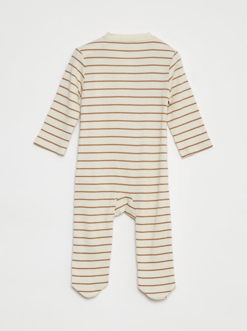 Pijama ligero de canalé - Kiabi Pijama ligero de canalé - Kiabi