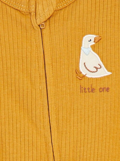 Pijama ligero de manga corta con cremallera - Kiabi