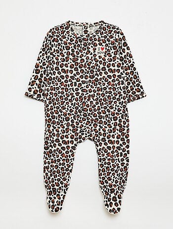 Pijama ligero estampado leopardo 'Agathe Sorlet x Kiabi' - San Valentín