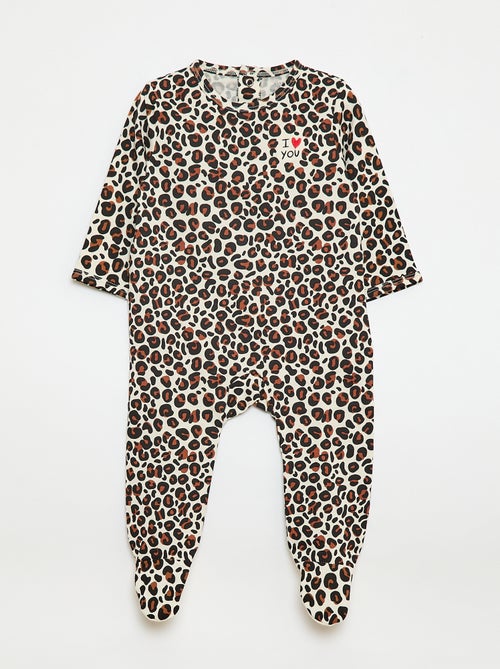 Pijama ligero estampado leopardo 'Agathe Sorlet x Kiabi' - San Valentín - Kiabi