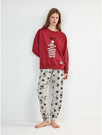 Pijama looney tunes estampado de tweety