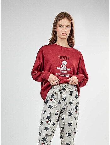 Pijama looney tunes estampado de tweety