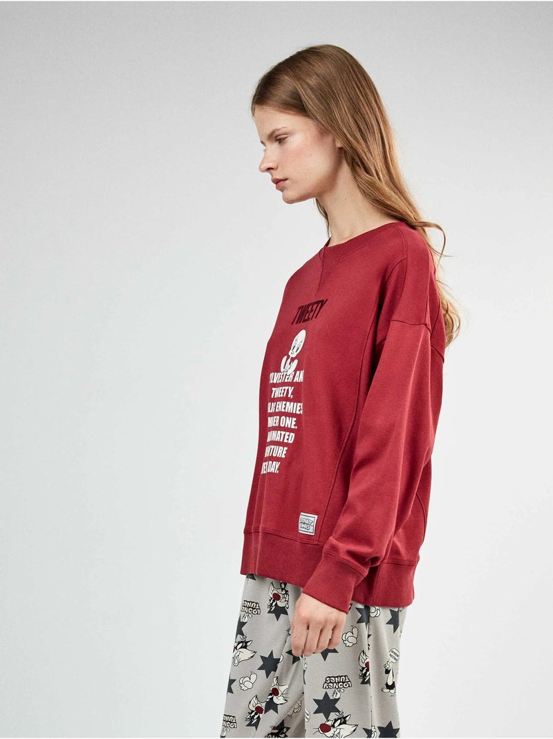 Pijama looney tunes estampado de tweety Granate - Kiabi