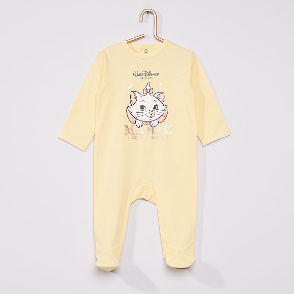 Pijama Los Aristogatos De Disney Bebe Nina Amarillo Kiabi 10 00