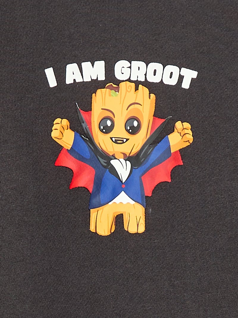 Pijama mangas de murciélago 'Groot' Negro - Kiabi