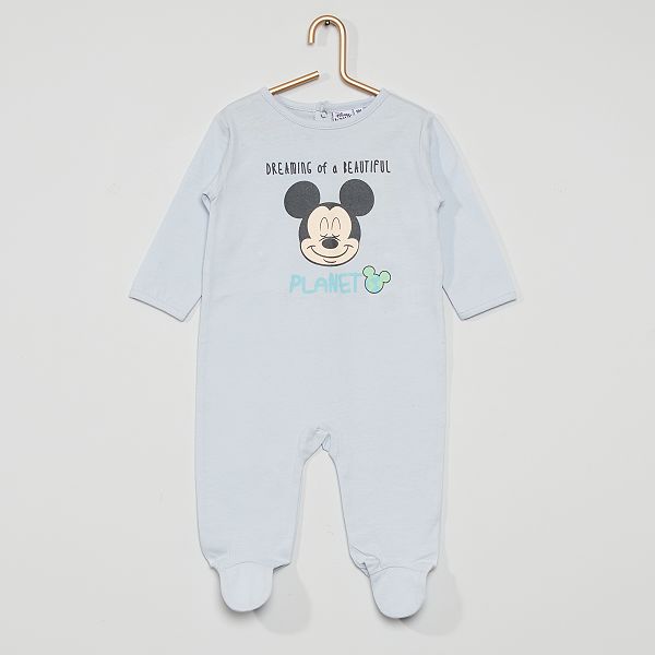 Pijama Mickey Mouse De Disney Bebe Nino Azul Kiabi 13 00