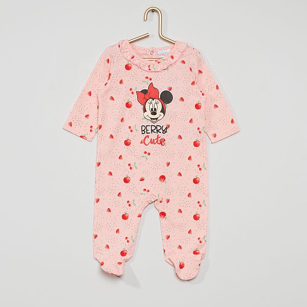 Pijama Minnie Mouse De Disney Bebe Nina Rosa Kiabi 9 00