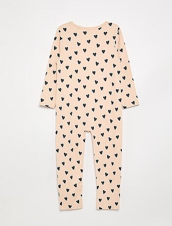Pijama mono con abertura de botones a presión - colección fácil de poner