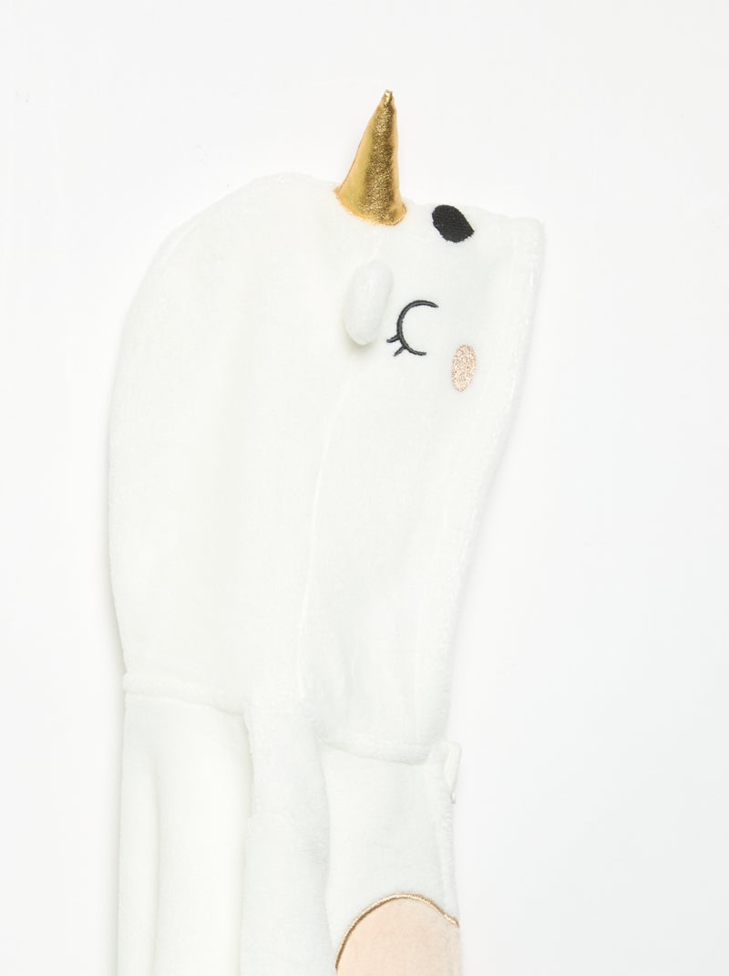 Pijama mono de forro polar Blanco - Kiabi
