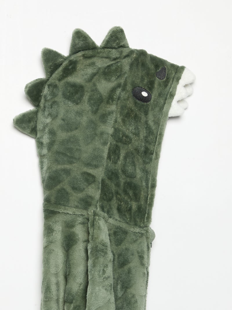 Pijama mono de forro polar Kaki - Kiabi