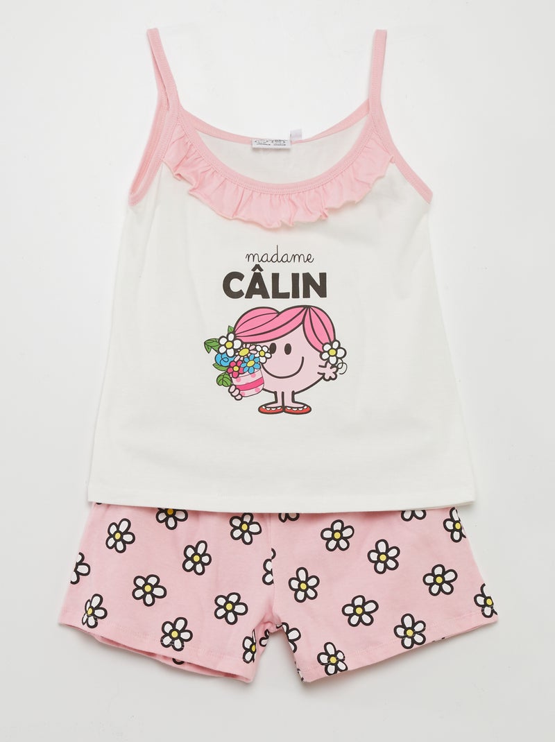 Pijama 'Mr. Men and Little Miss' 2 piezas BLANCO - Kiabi