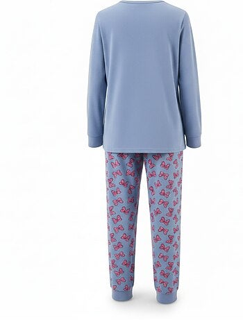 Pijama mujer algodón polar bordado lurex ozabi