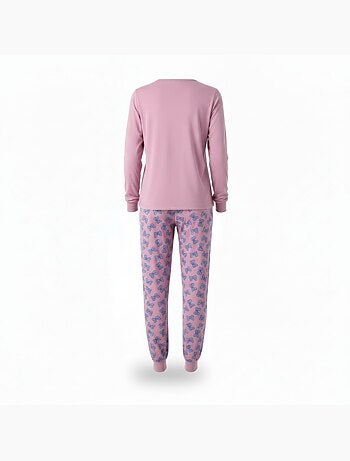 Pijama mujer algodón polar bordado lurex ozabi