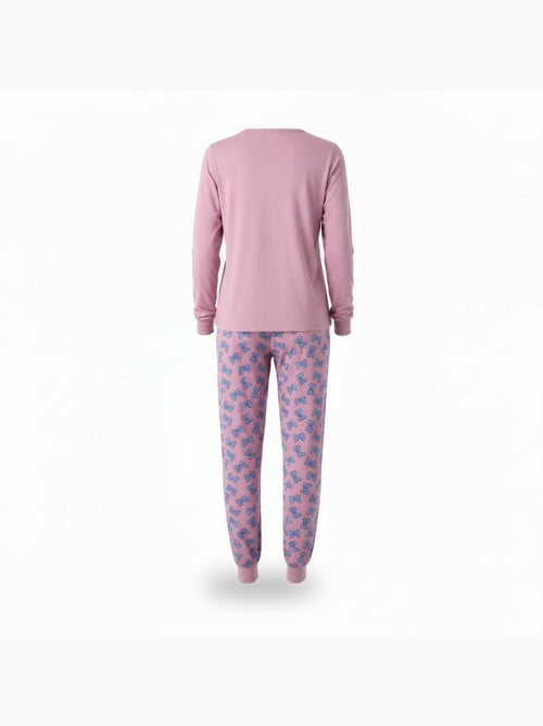 Pijama mujer algodón polar bordado lurex ozabi - Kiabi Pijama mujer algodón polar bordado lurex ozabi - Kiabi