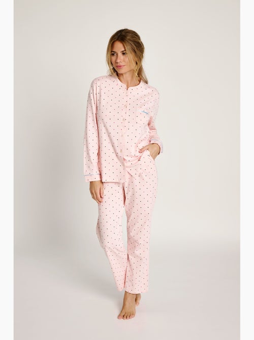 Pijama mujer camisero algodón lunares | muydemi - Kiabi Pijama mujer camisero algodón lunares | muydemi - Kiabi