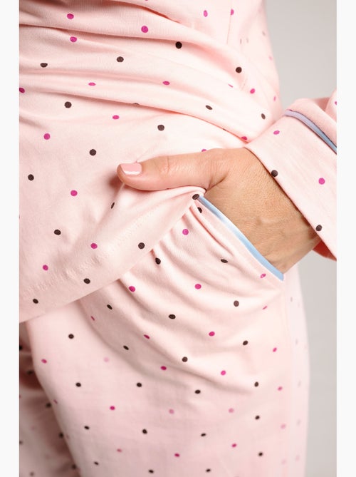 Pijama mujer camisero algodón lunares | muydemi - Kiabi Pijama mujer camisero algodón lunares | muydemi - Kiabi