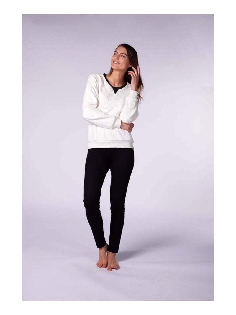 Pijama mujer HECHTER STUDIO Negro Crudo - Kiabi