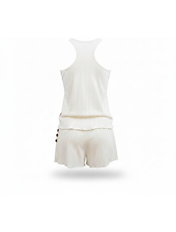 Pijama Mujer INFINITIF PARIS Conjunto Camiseta y Pantalón Corto Punto
