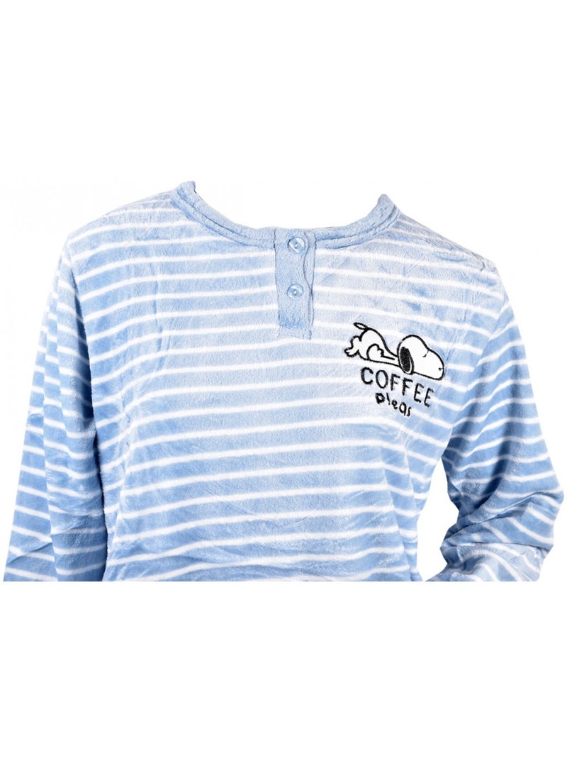 Pijama Mujer Largo SWEET SECRET Azul - Kiabi