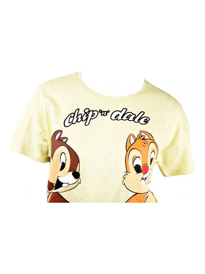 Pijama mujer LICENCE DISNEY Gris amarillo - Kiabi