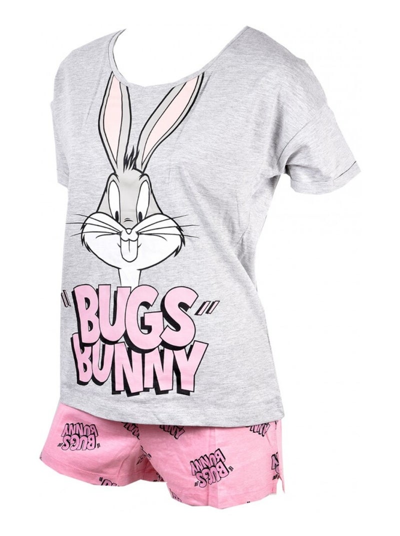 Pijama Mujer LOONEY TUNES Gris rosa - Kiabi