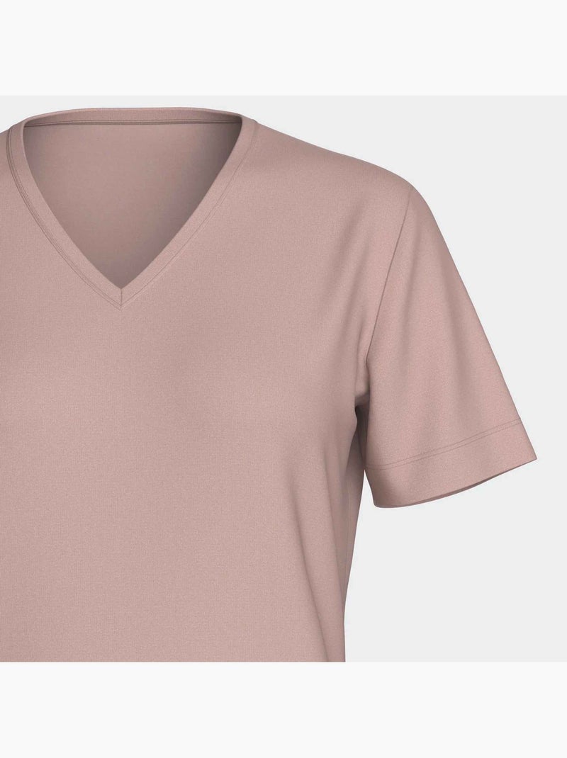 Pijama mujer lyocell manga corta | Impetus Rosa viejo - Kiabi