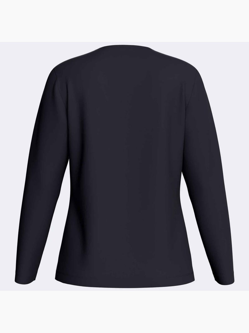 Pijama mujer manga larga lyocell | Impetus Azul marino - Kiabi